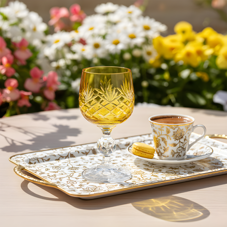 Bohemia Crystal Ara Kahve Yanı Su Bardağı - Margerie Crystal