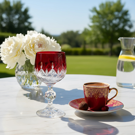 Bohemia Crystal ARIA Kristal Kahve Yanı Su Bardağı - Margerie Crystal