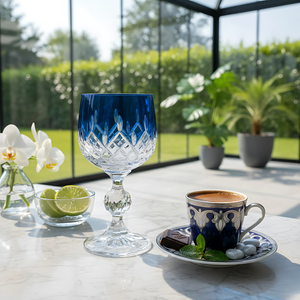 Bohemia Crystal ARIA Kristal Kahve Yanı Su Bardağı - Margerie Crystal