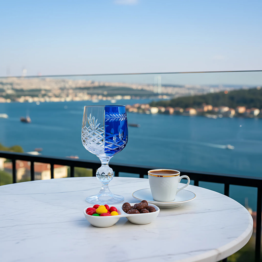 Bohemia Crystal Hybrid Kahve Yanı Su Bardağı - Margerie Crystal