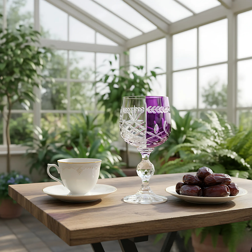 Bohemia Crystal Hybrid Kahve Yanı Su Bardağı - Margerie Crystal