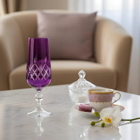 Bohemia Crystal ARIA Flüt Kadeh - Margerie Crystal