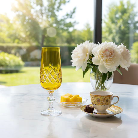 Bohemia Crystal ARIA Flüt Kadeh - Margerie Crystal