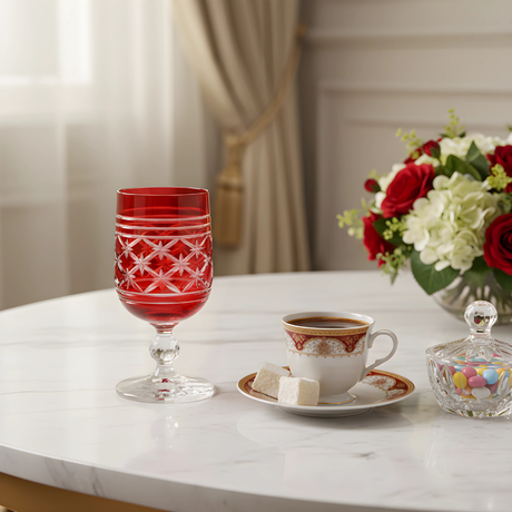 Bohemia Crystal Olia Kahve Yanı Su Bardağı - Margerie Crystal