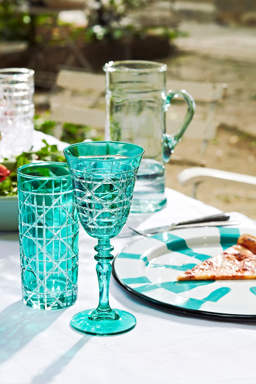 Gloria Cam Uzun Su Bardağı - Margerie Crystal