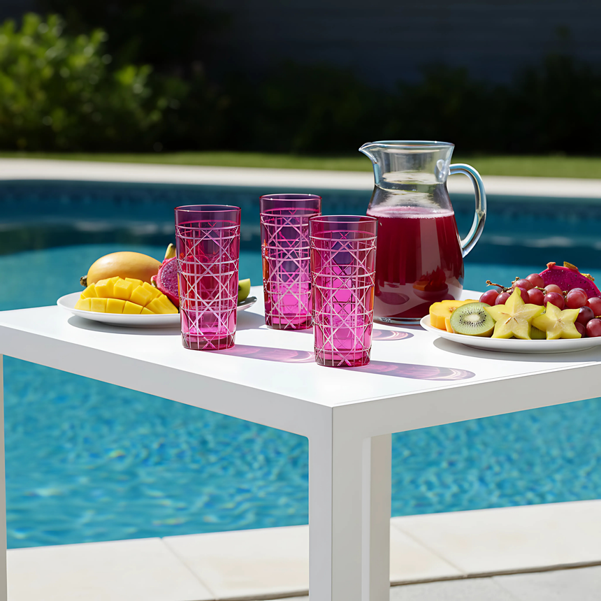 Gloria Cam Uzun Su Bardağı - Margerie Crystal