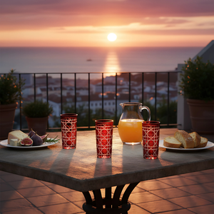 Gloria Cam Uzun Su Bardağı - Margerie Crystal