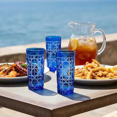 Gloria Cam Uzun Su Bardağı - Margerie Crystal