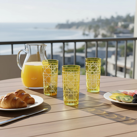 Gloria Cam Uzun Su Bardağı - Margerie Crystal