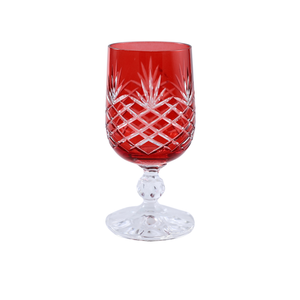 6 Renk Bohemia Crystal Ara Kahve Yanı Su Bardağı 135ml (6'lı Set) - Margerie Crystal