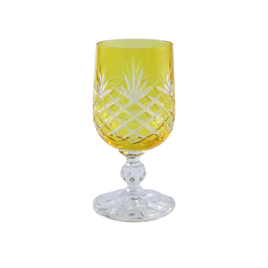 6 Renk Bohemia Crystal Ara Kahve Yanı Su Bardağı 135ml (6'lı Set) - Margerie Crystal