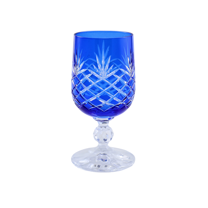 6 Renk Bohemia Crystal Ara Kahve Yanı Su Bardağı 135ml (6'lı Set) - Margerie Crystal