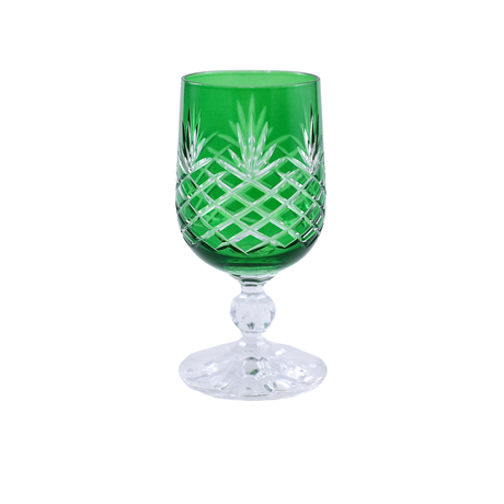 6 Renk Bohemia Crystal Ara Kahve Yanı Su Bardağı 135ml (6'lı Set) - Margerie Crystal
