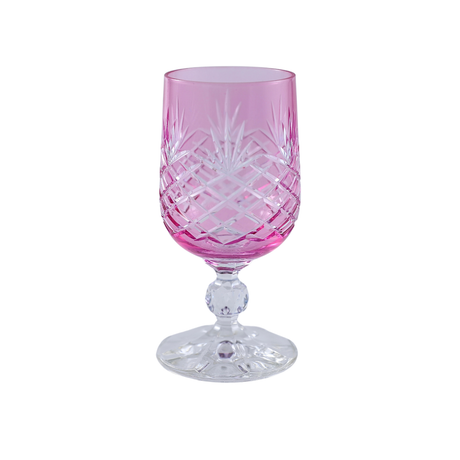6 Renk Bohemia Crystal Ara Kahve Yanı Su Bardağı 135ml (6'lı Set) - Margerie Crystal