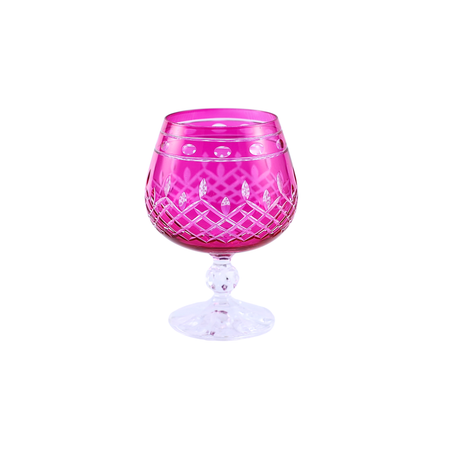 6 Renk Bohemia Crystal Ardea Kahve Yanı Su Bardağı 250ml (6'lı Set) - Margerie Crystal