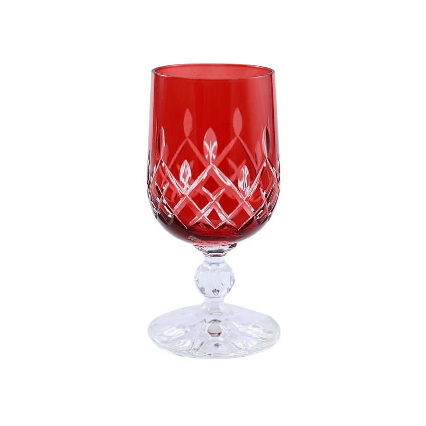 6 Renk Bohemia Crystal ARIA Kahve Yanı Su Bardağı 135ml (6'lı Set) - Margerie Crystal