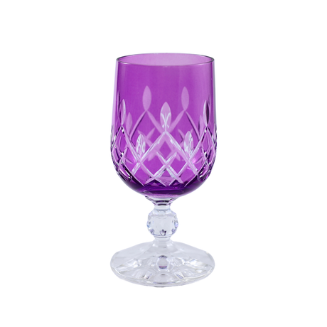 6 Renk Bohemia Crystal ARIA Kahve Yanı Su Bardağı 135ml (6'lı Set) - Margerie Crystal