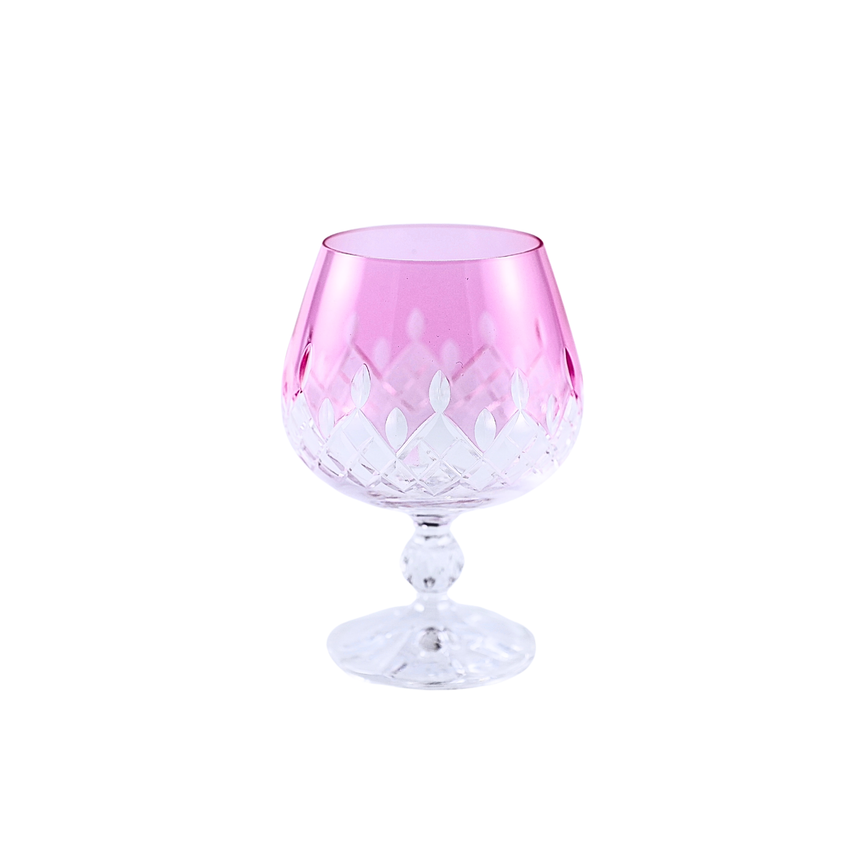 6 Renk Bohemia Crystal ARIA Kahve Yanı Su Bardağı 250ml (6'lı Set) - Margerie Crystal