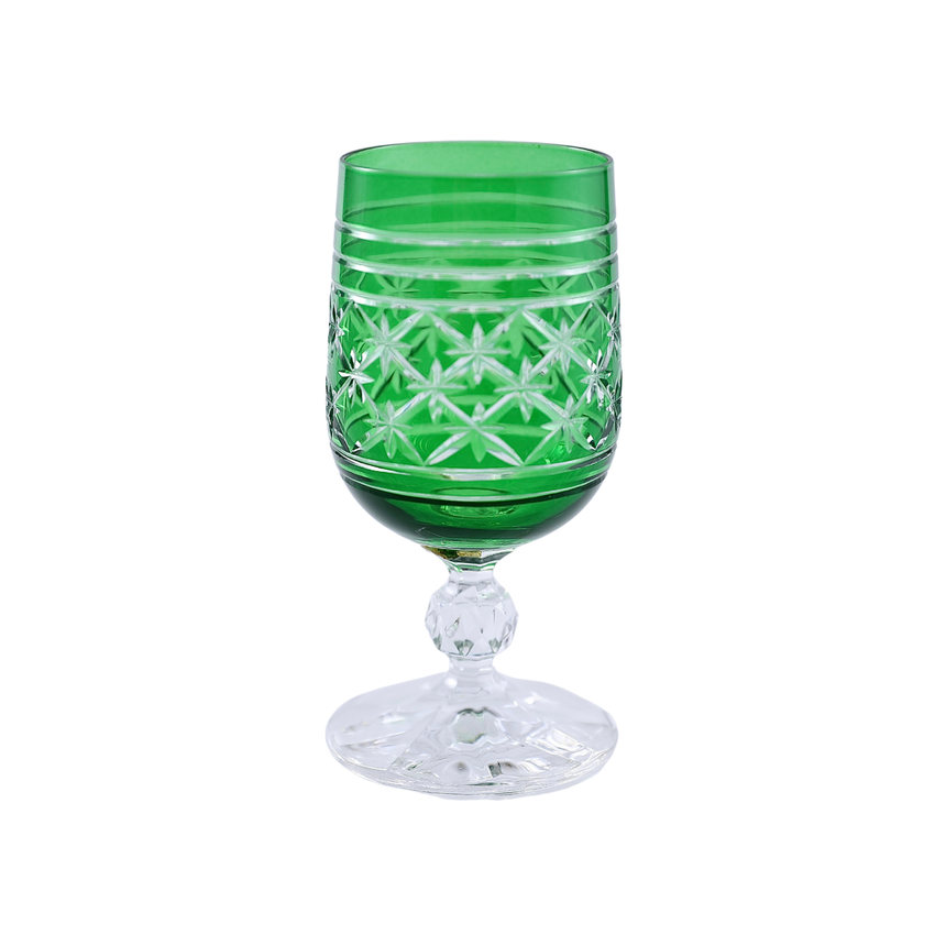 6 Renk Bohemia Crystal Olia Kahve Yanı Su Bardağı 135ml (6'lı Set) - Margerie Crystal