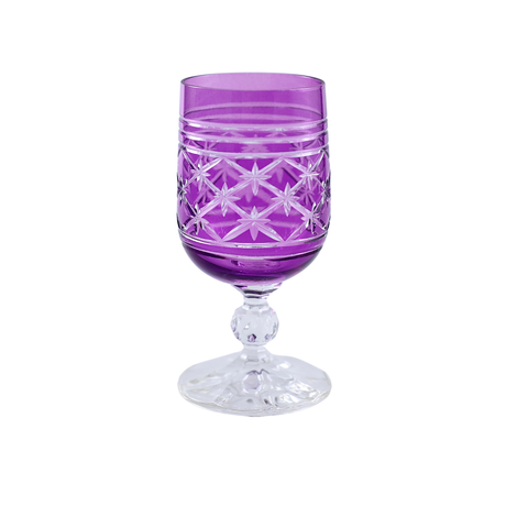 6 Renk Bohemia Crystal Olia Kahve Yanı Su Bardağı 135ml (6'lı Set) - Margerie Crystal