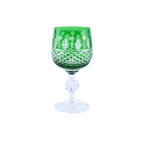 6 Renk Bohemia Crystal Ophelia Kahve Yanı Su Bardağı 150ml (6'lı Set) - Margerie Crystal