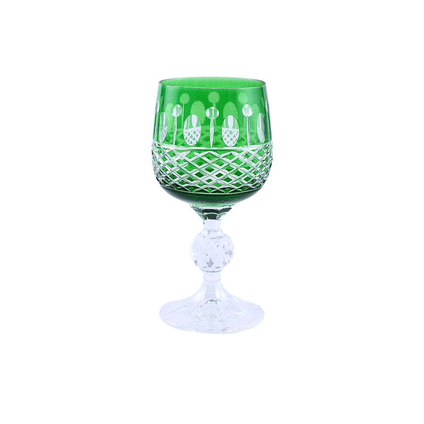 6 Renk Bohemia Crystal Ophelia Kahve Yanı Su Bardağı 150ml (6'lı Set) - Margerie Crystal