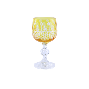 6 Renk Bohemia Crystal Ophelia Kahve Yanı Su Bardağı 150ml (6'lı Set) - Margerie Crystal