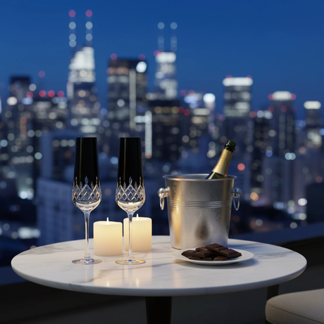 Aria Kristal Flüt Kadeh - Margerie Crystal