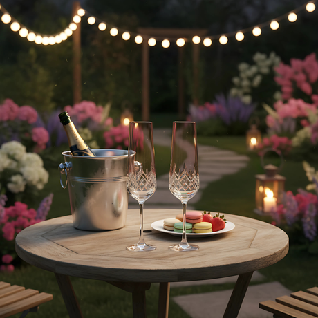 Aria Kristal Flüt Kadeh - Margerie Crystal