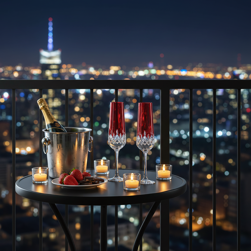 Aria Kristal Flüt Kadeh - Margerie Crystal