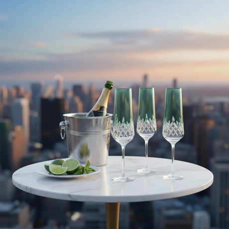 Aria Kristal Flüt Kadeh - Margerie Crystal