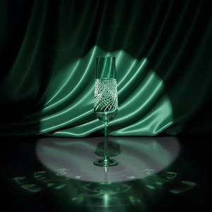 Aurora Kristal Flüt Kadeh - Margerie Crystal