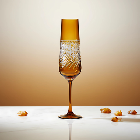 Aurora Kristal Flüt Kadeh - Margerie Crystal