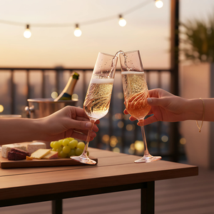 Aurora Kristal Flüt Kadeh - Margerie Crystal