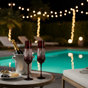 Aurora Kristal Flüt Kadeh - Margerie Crystal