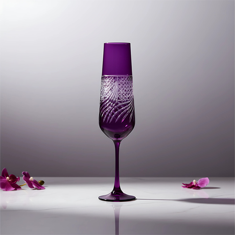 Aurora Kristal Flüt Kadeh - Margerie Crystal