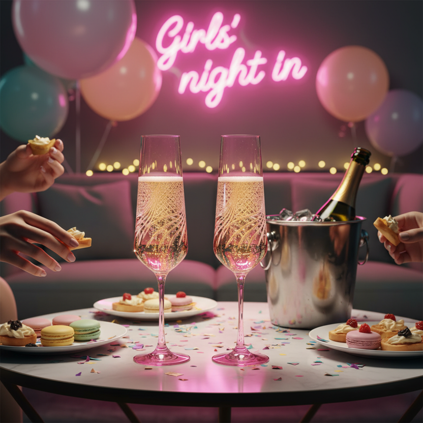 Aurora Kristal Flüt Kadeh - Margerie Crystal