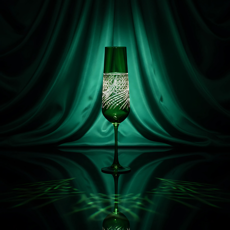 Aurora Kristal Flüt Kadeh - Margerie Crystal