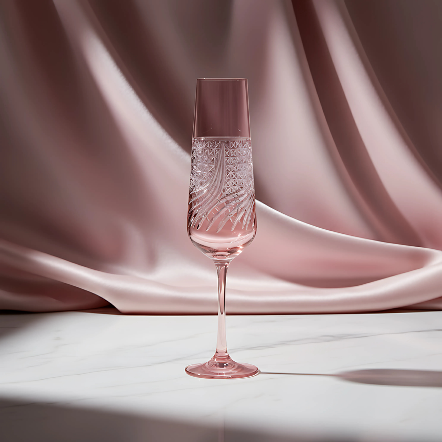 Aurora Kristal Flüt Kadeh - Margerie Crystal