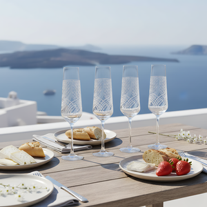 Aurora Kristal Flüt Kadeh - Margerie Crystal