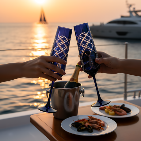 Heritage Kristal Flüt Kadeh - Margerie Crystal